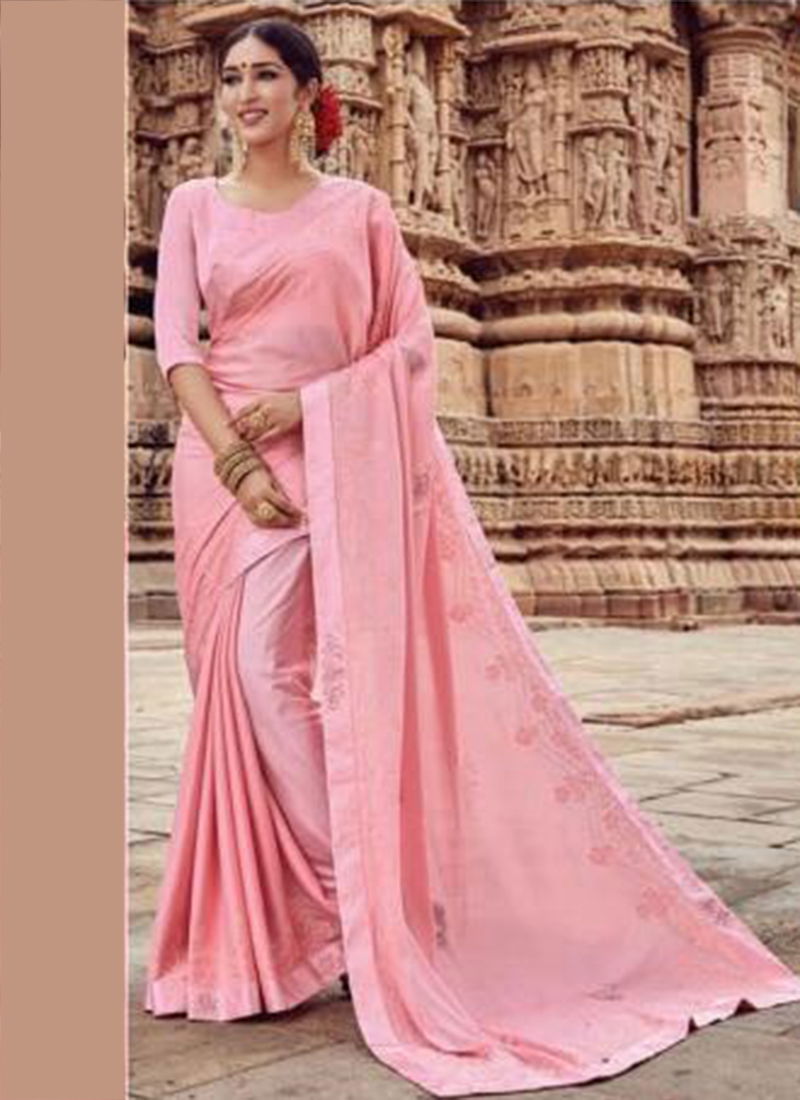 Qiyara Party Wear Georgette Sarees Collection With Embroidery Work